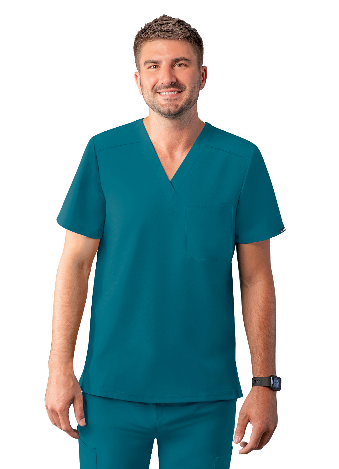 ADAR Addition Men's Classic V-Neck Scrub Top