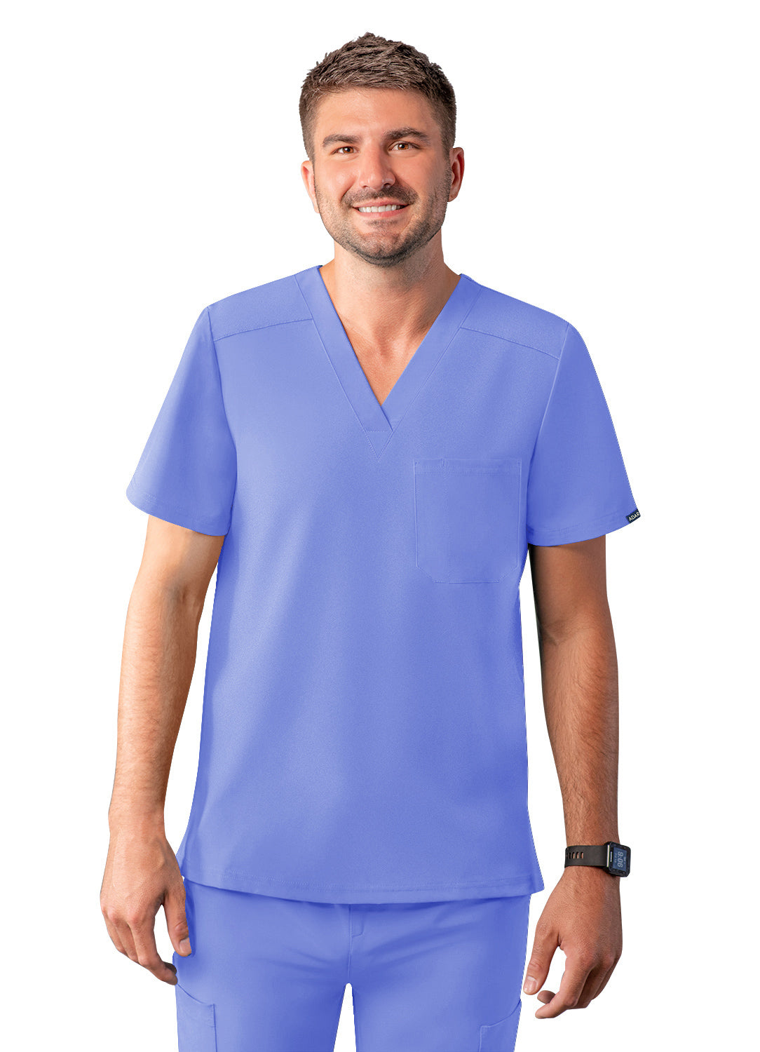 ADAR Addition Men's Classic V-Neck Scrub Top