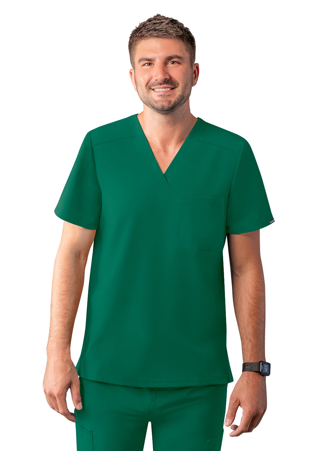 ADAR Addition Men's Classic V-Neck Scrub Top
