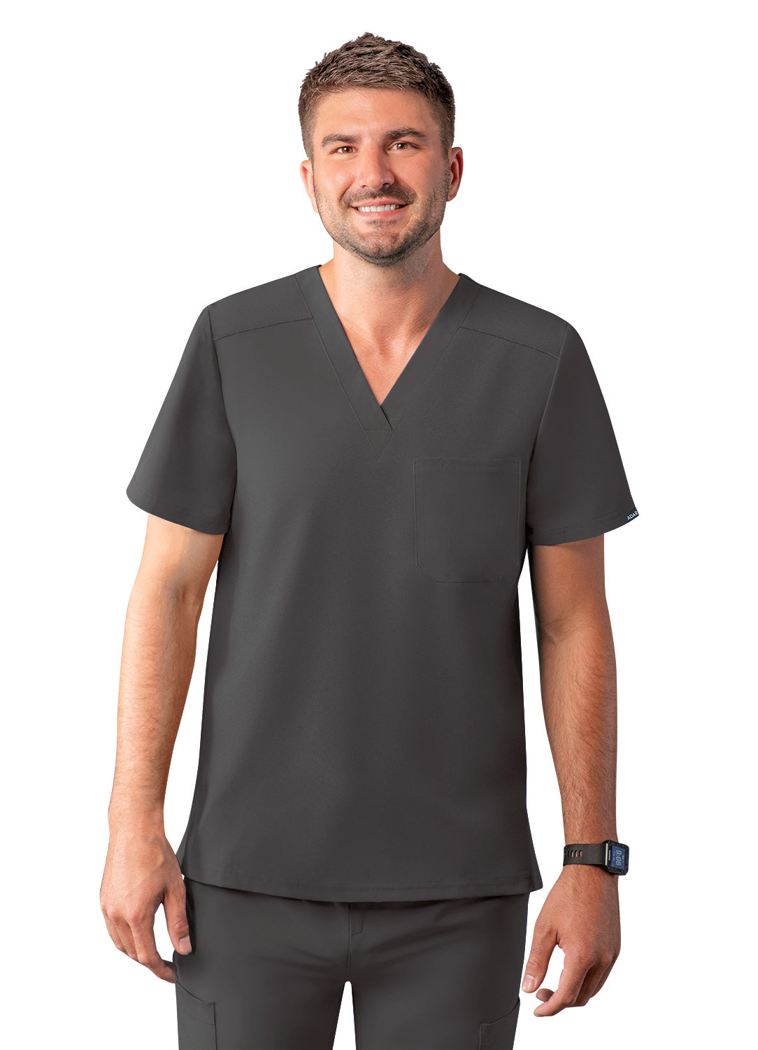 ADAR Addition Men's Classic V-Neck Scrub Top