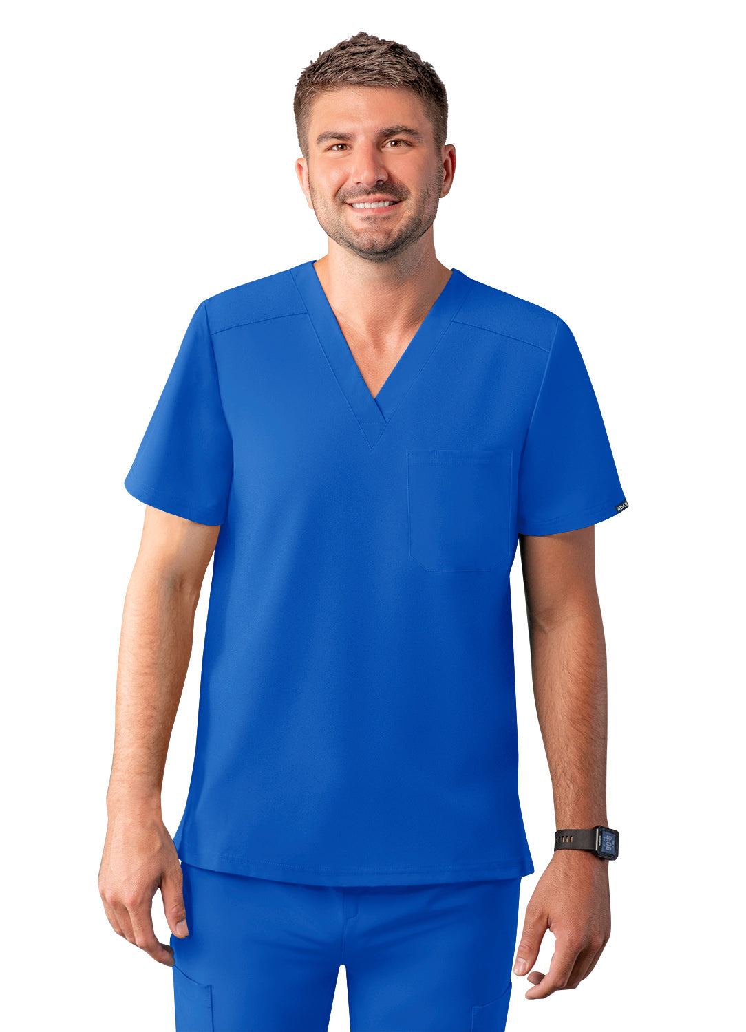 ADAR Addition Men's Classic V-Neck Scrub Top