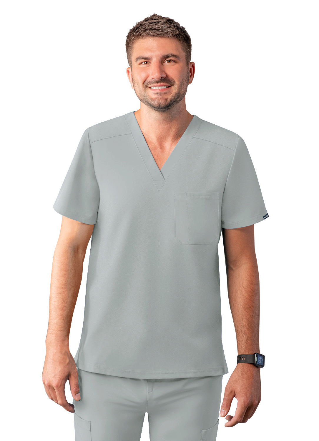 ADAR Addition Men's Classic V-Neck Scrub Top