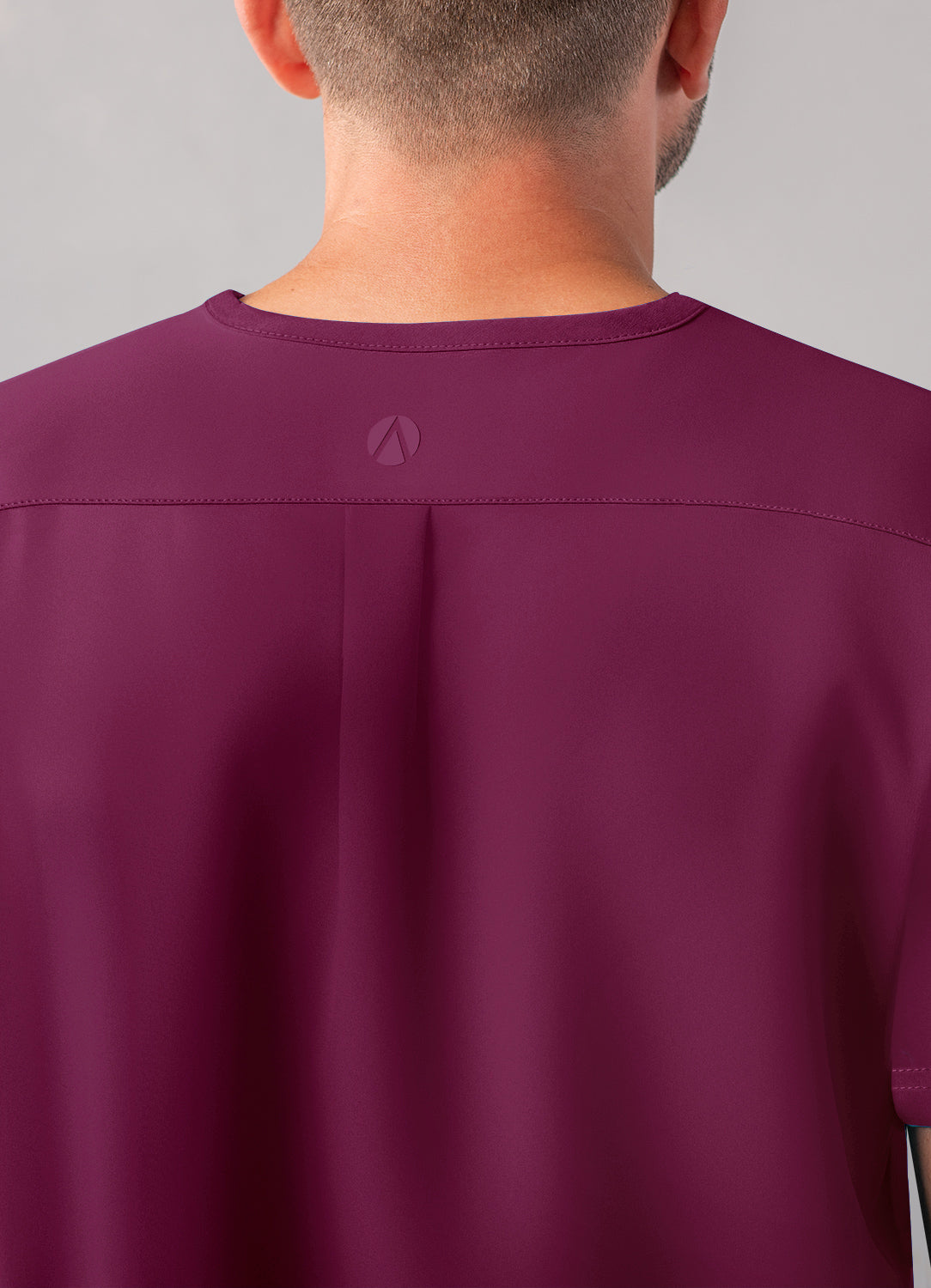 ADAR Addition Men's Modern Multi-pocket V-Neck Scrub Top