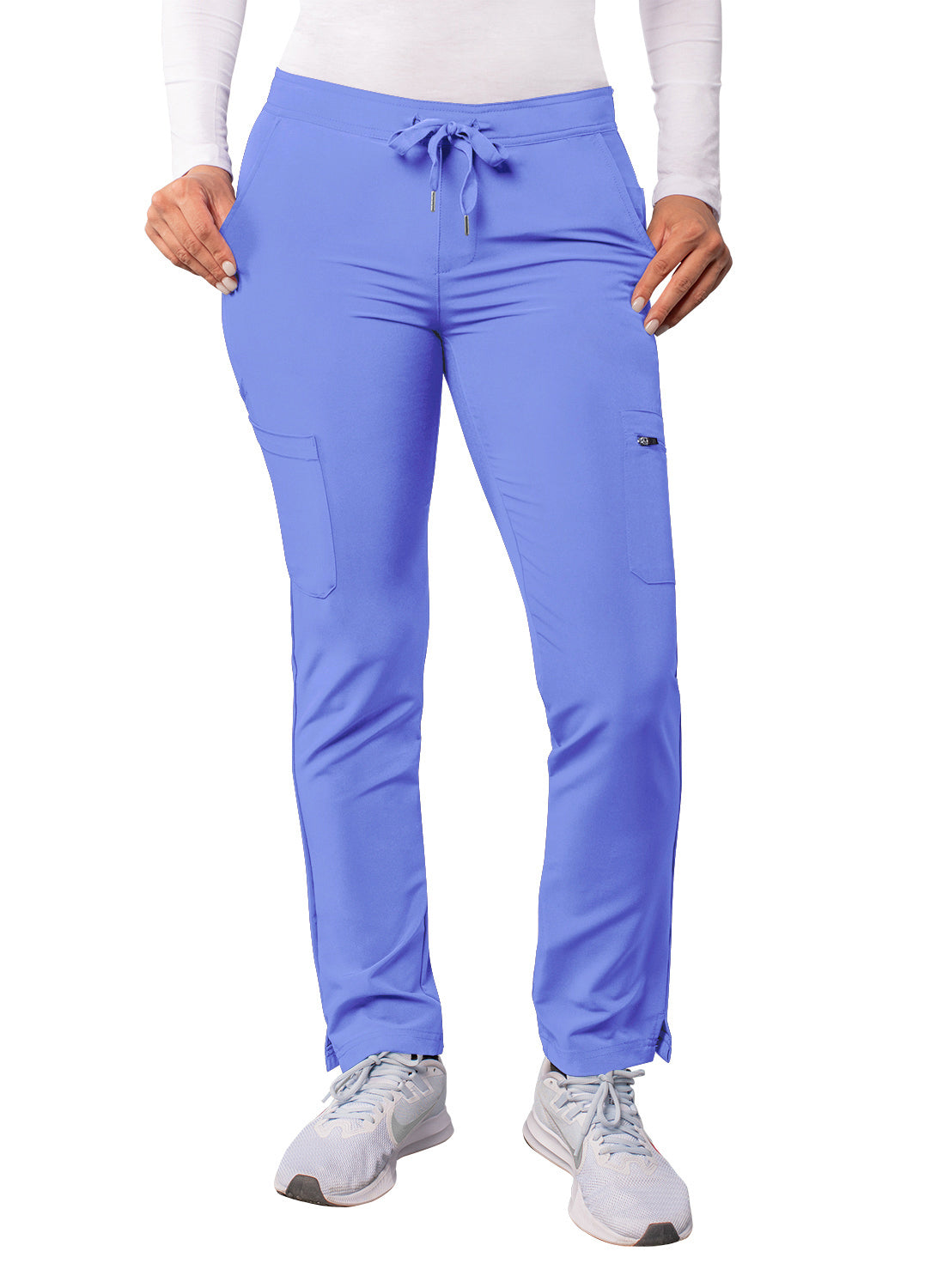 ADAR Addition Women's Skinny Leg Cargo Drawstring Pant Petite
