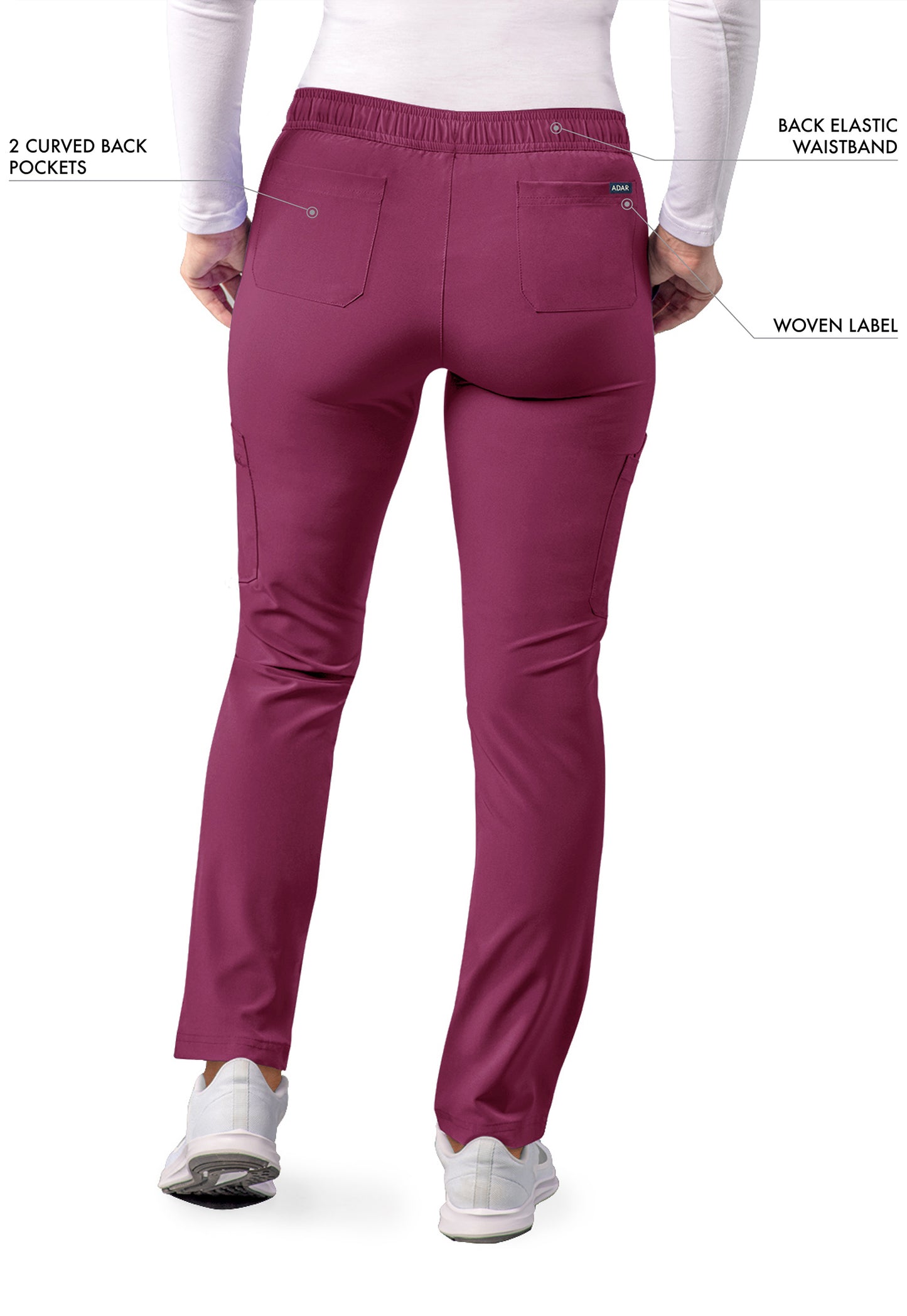 ADAR Addition Women's Skinny Leg Cargo Drawstring Pant Tall