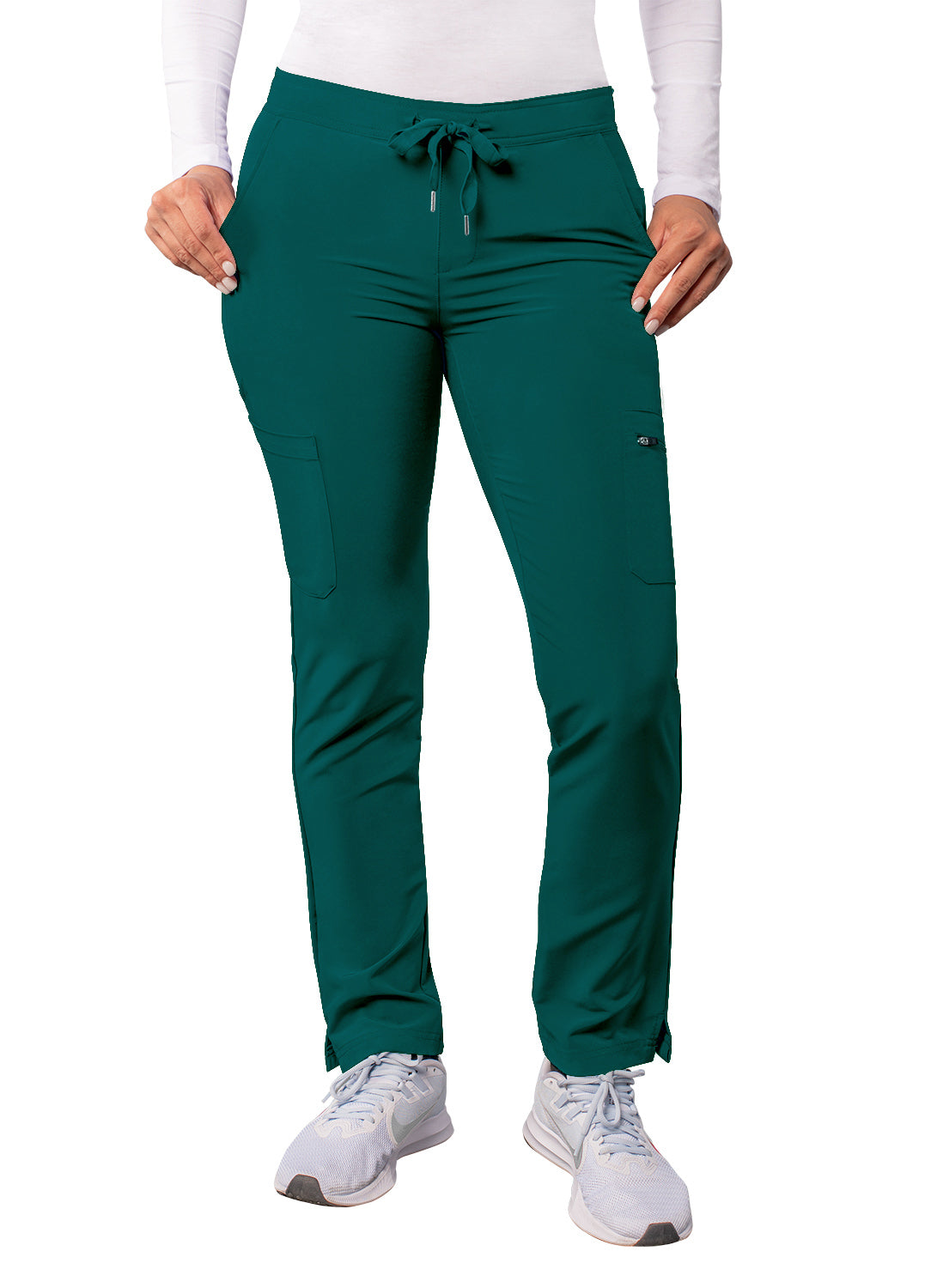 ADAR Addition Women's Skinny Leg Cargo Drawstring Pant Petite