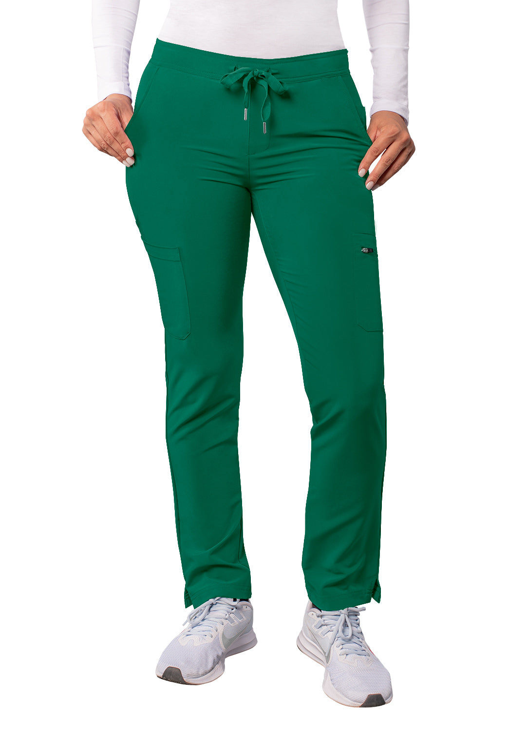 ADAR Addition Women's Skinny Leg Cargo Drawstring Pant Petite