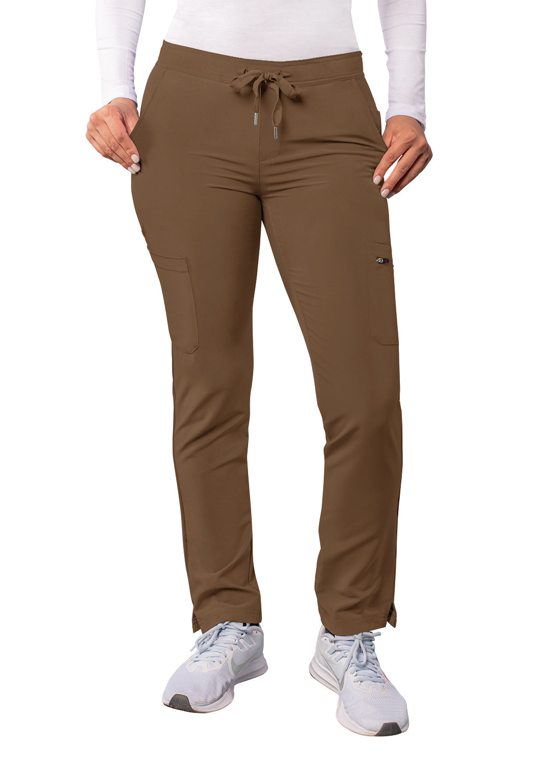 ADAR Addition Women's Skinny Leg Cargo Drawstring Pant Petite
