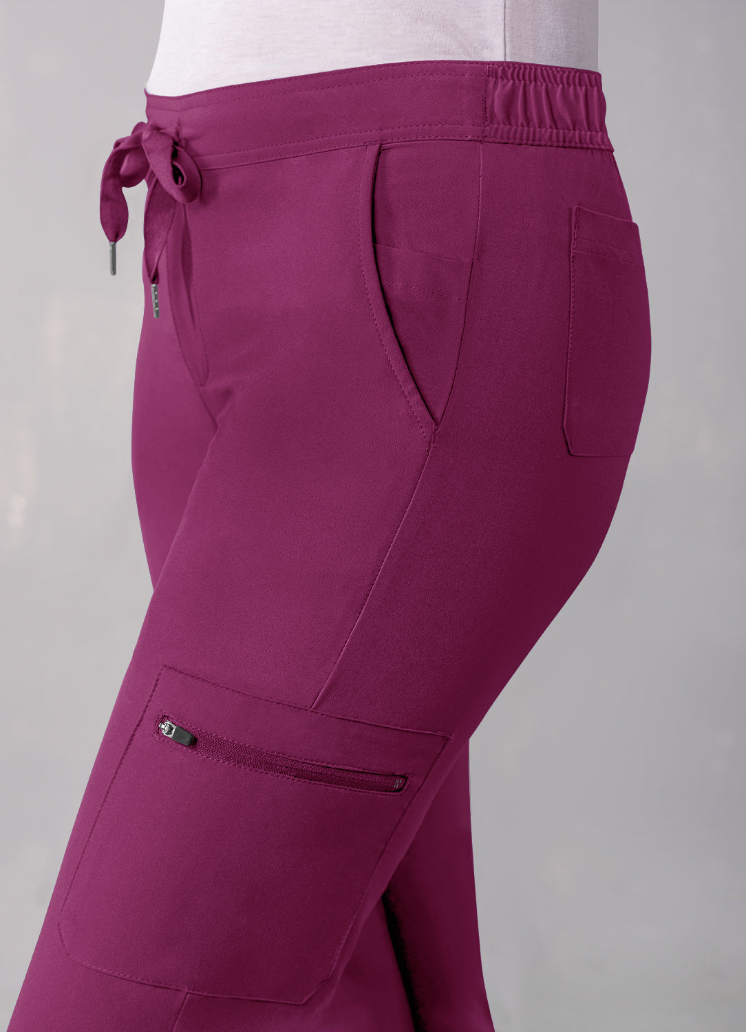 ADAR Addition Women's Skinny Leg Cargo Drawstring Pant Petite