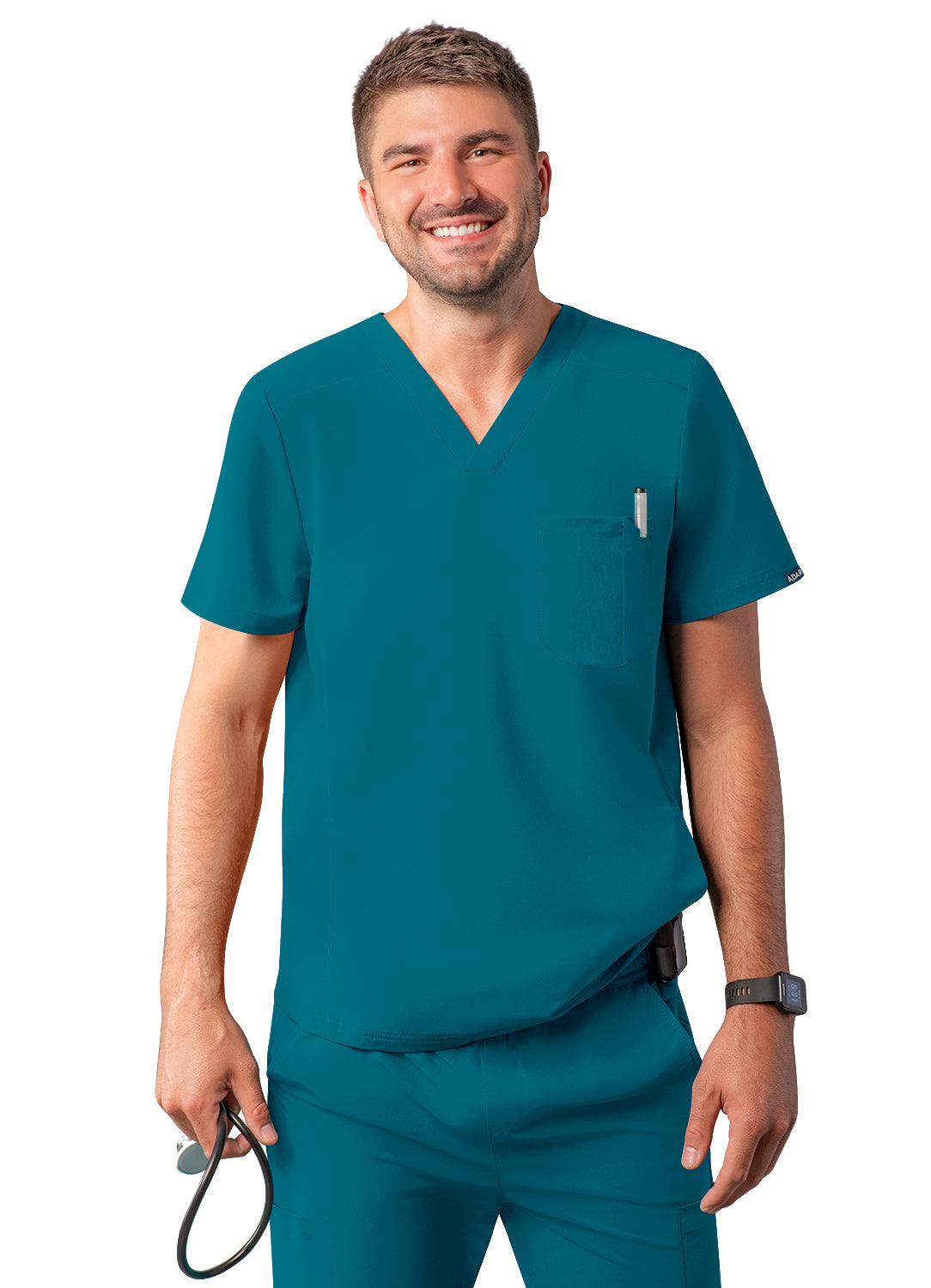 ADAR Addition Men's Go-Everyday Cargo Scrub Set