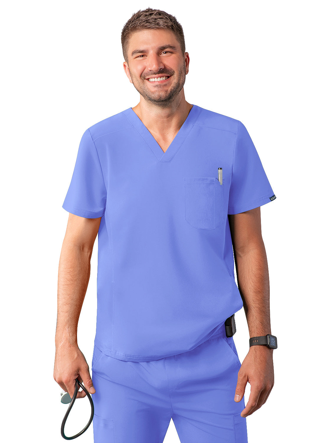 ADAR Addition Men's Go-Everyday Cargo Scrub Set