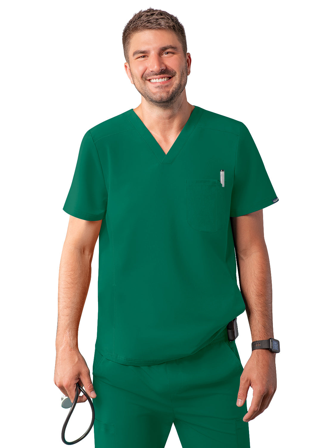 ADAR Addition Men's Go-Everyday Cargo Scrub Set