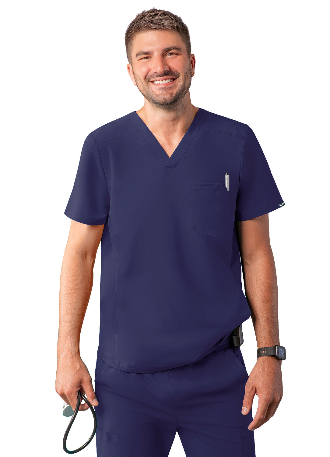ADAR Addition Men's Go-Everyday Cargo Scrub Set