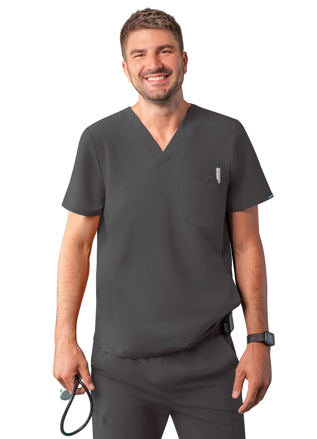 ADAR Addition Men's Go-Everyday Cargo Scrub Set