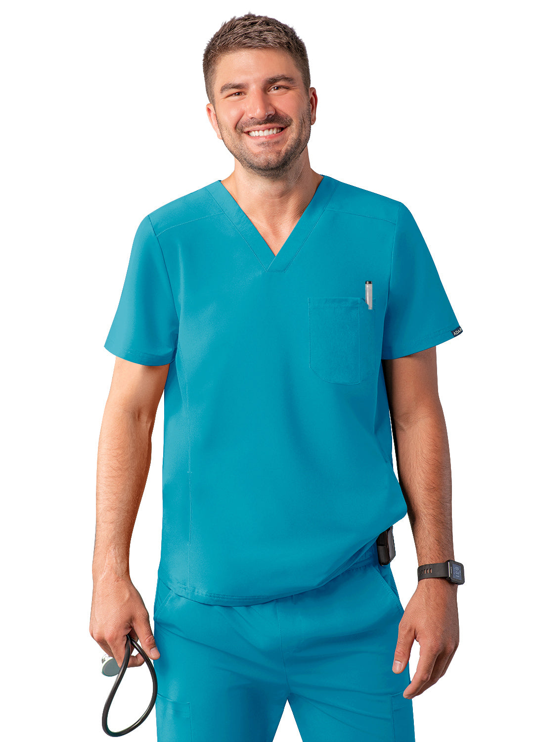 ADAR Addition Men's Go-Everyday Cargo Scrub Set