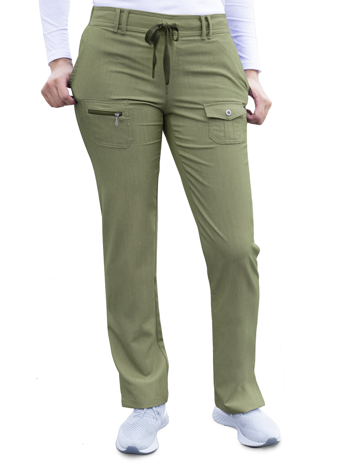 ADAR Pro Women's Slim Fit 6 Pocket Pant Petite