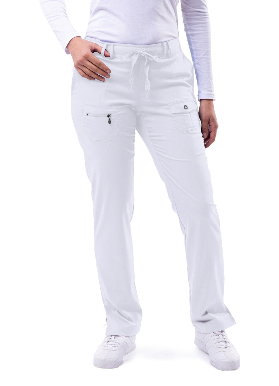 ADAR Pro Women's Slim Fit 6 Pocket Pant Petite