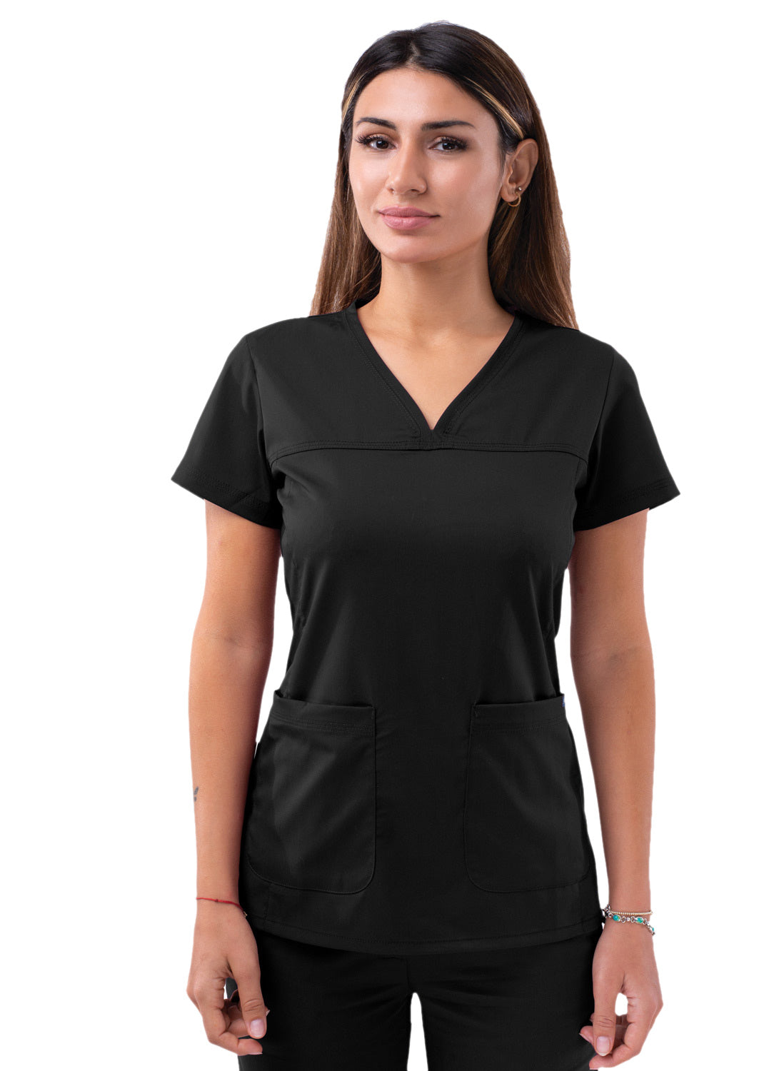 ADAR Pro Women's Sweetheart V-neck Scrub Top