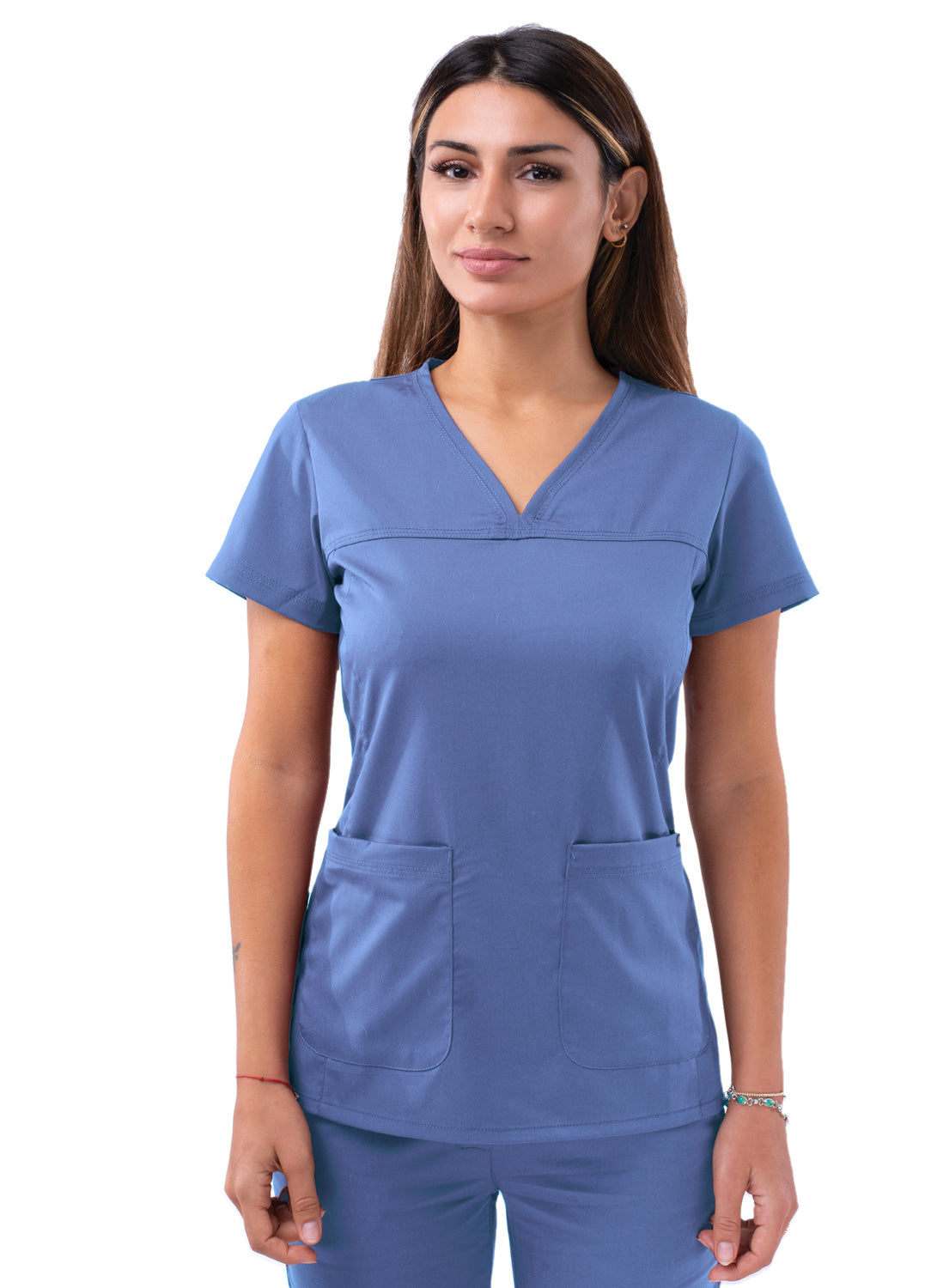 ADAR Pro Women's Sweetheart V-neck Scrub Top
