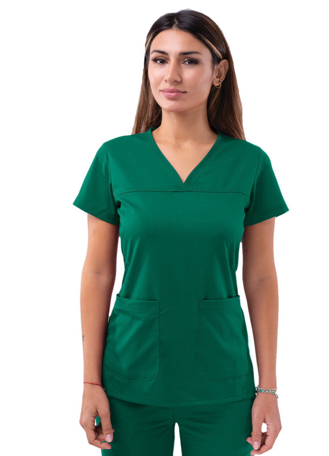 ADAR Pro Women's Sweetheart V-neck Scrub Top