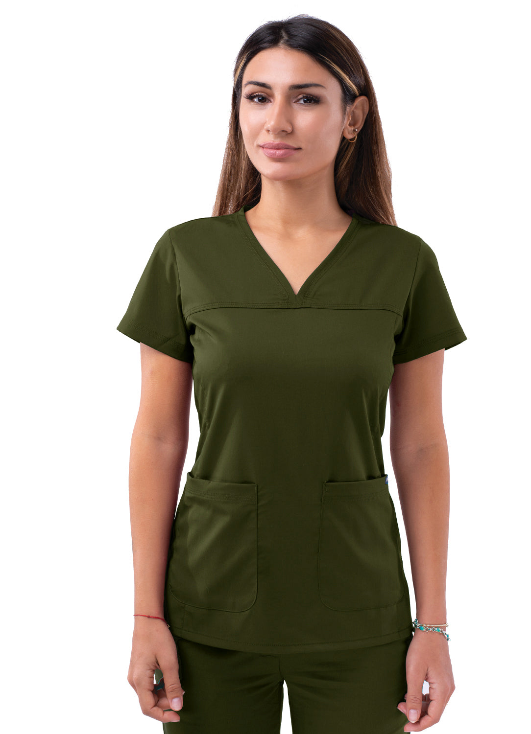ADAR Pro Women's Sweetheart V-neck Scrub Top
