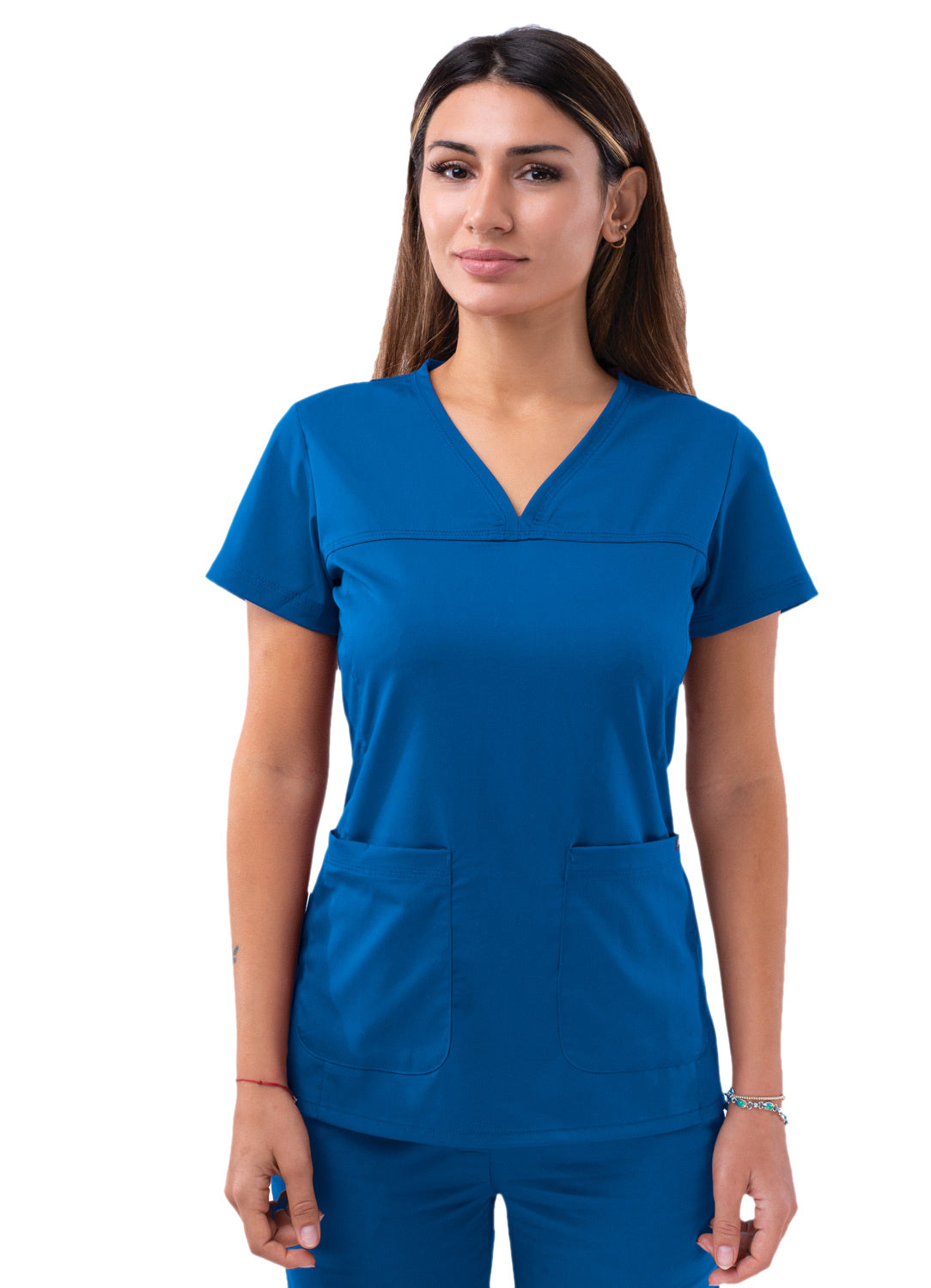 ADAR Pro Women's Sweetheart V-neck Scrub Top