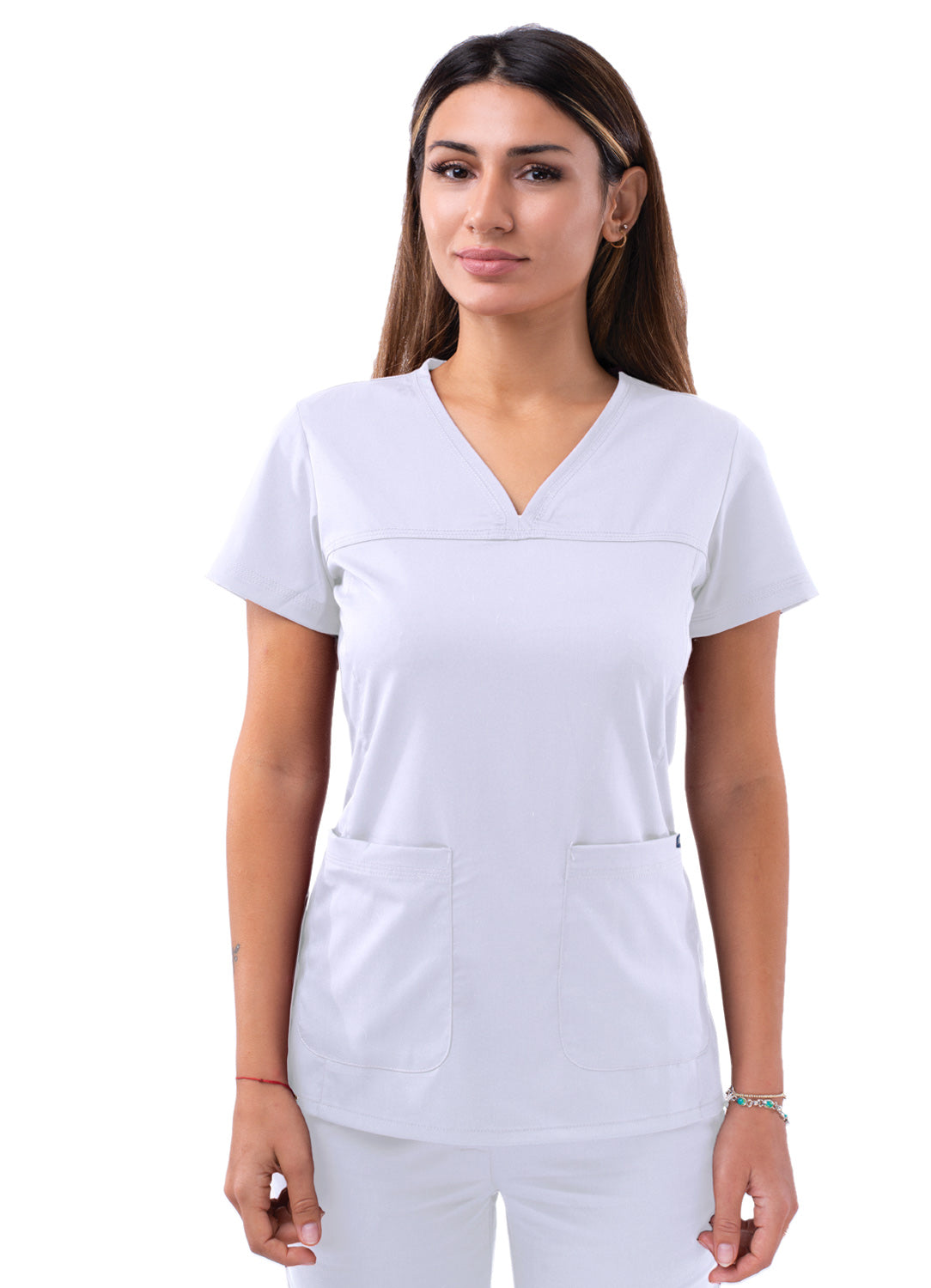 ADAR Pro Women's Sweetheart V-neck Scrub Top