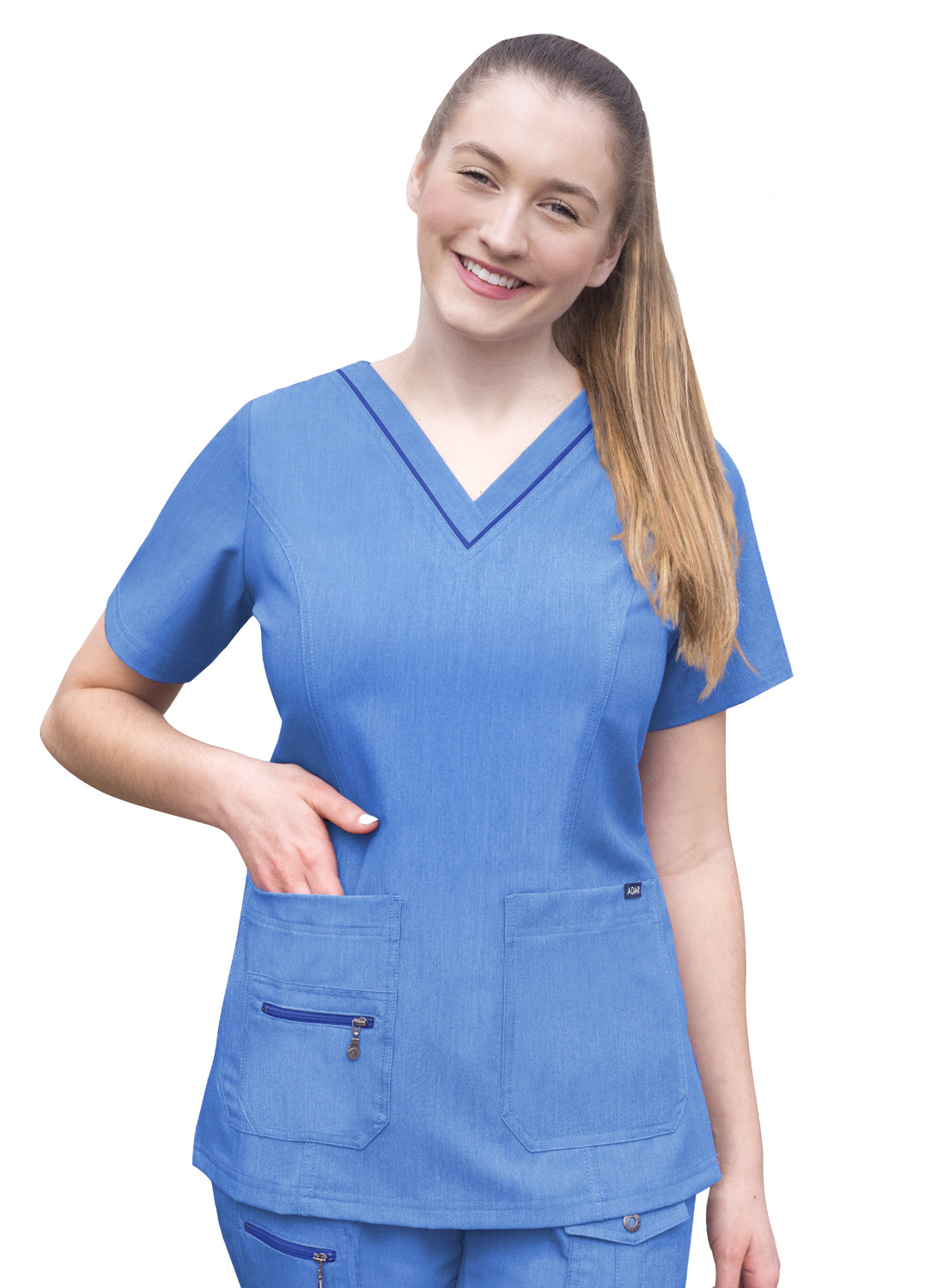 ADAR Pro Womens Elevated V-neck Scrub Top