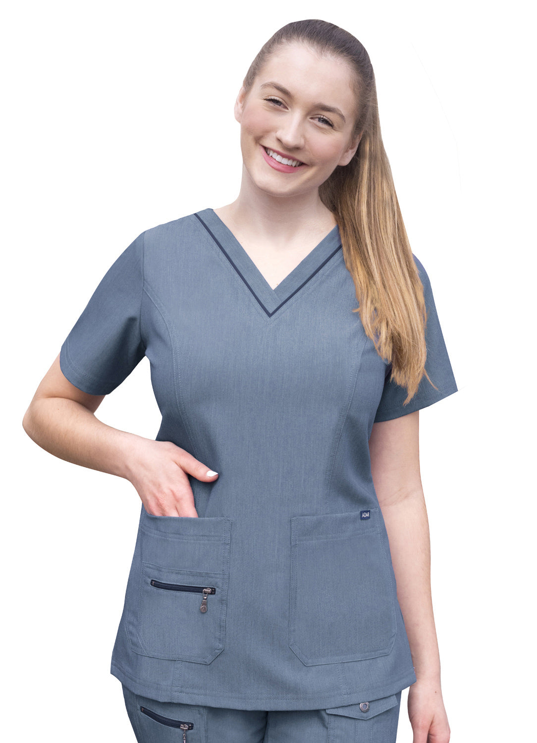 ADAR Pro Womens Elevated V-neck Scrub Top