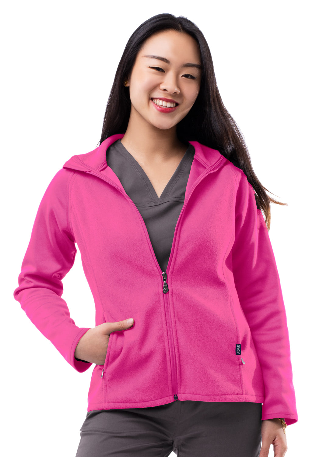 ADAR Pro Womens Performance Full Zip Bonded Fleece Jacket
