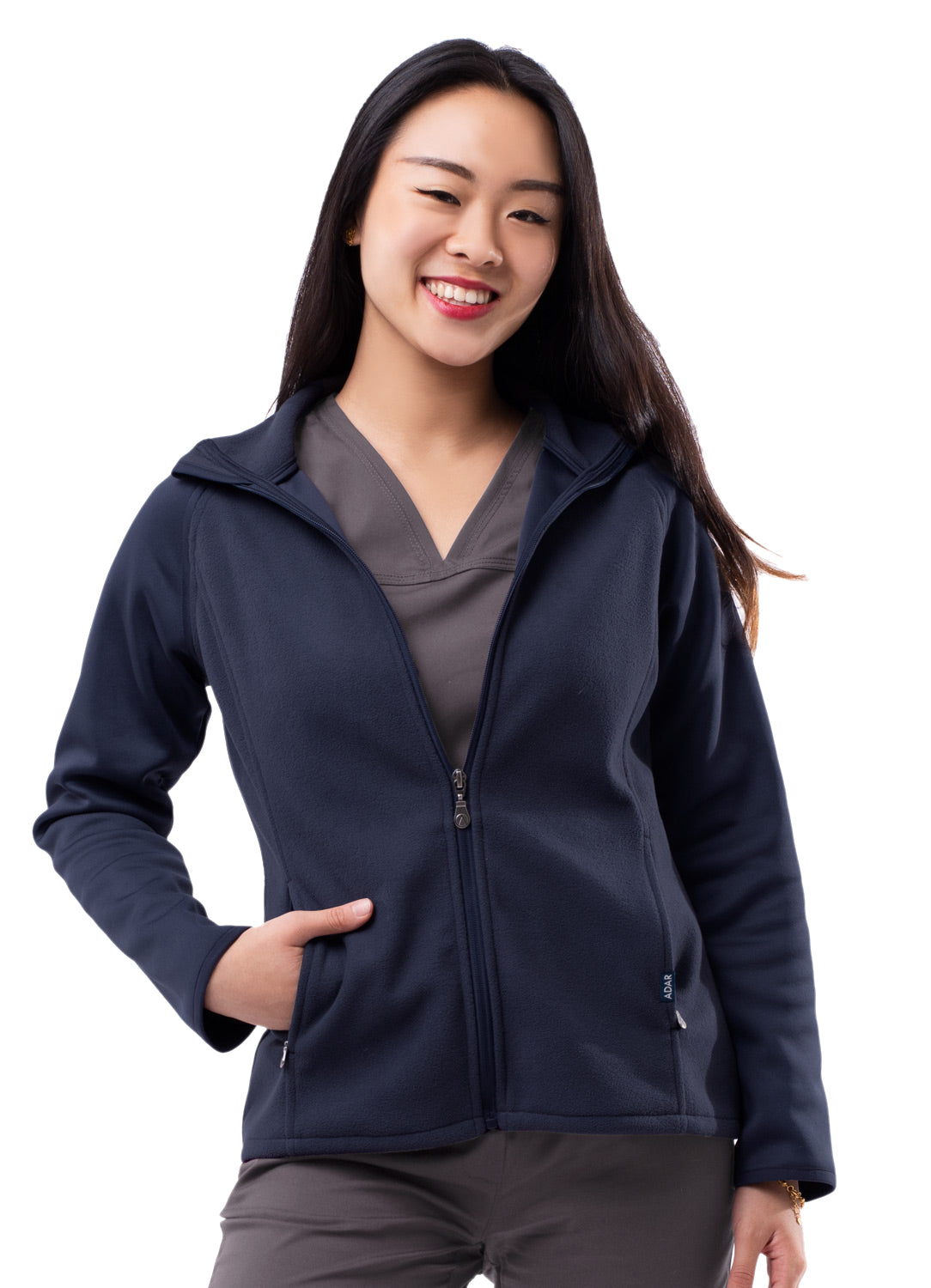 ADAR Pro Womens Performance Full Zip Bonded Fleece Jacket