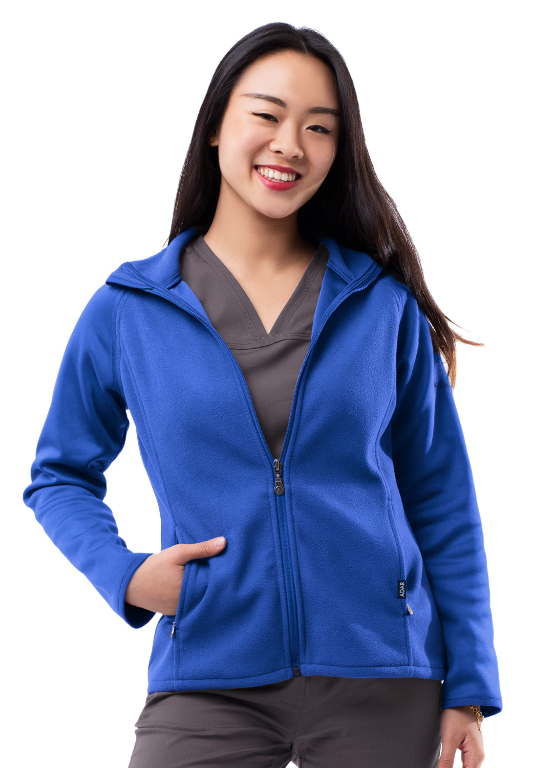 ADAR Pro Womens Performance Full Zip Bonded Fleece Jacket