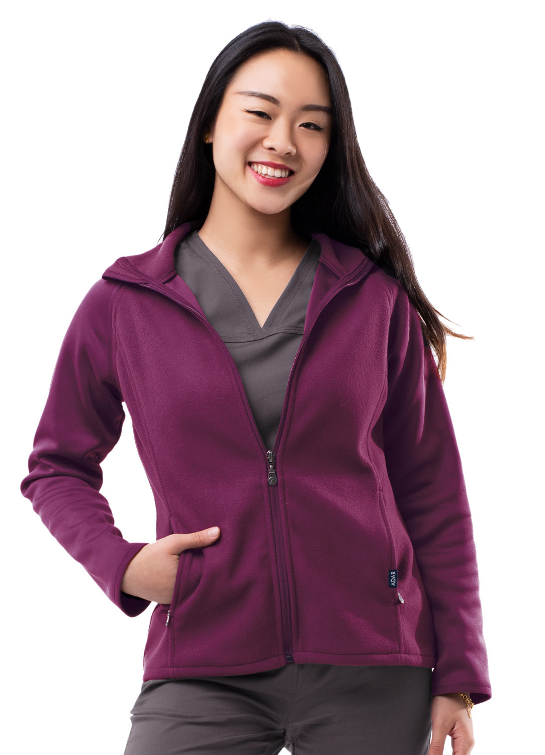 ADAR Pro Womens Performance Full Zip Bonded Fleece Jacket