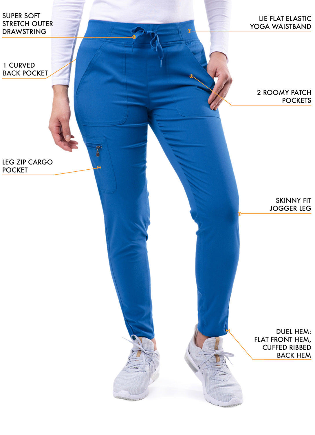 ADAR Pro Women's Modern Athletic Jogger Scrub Set