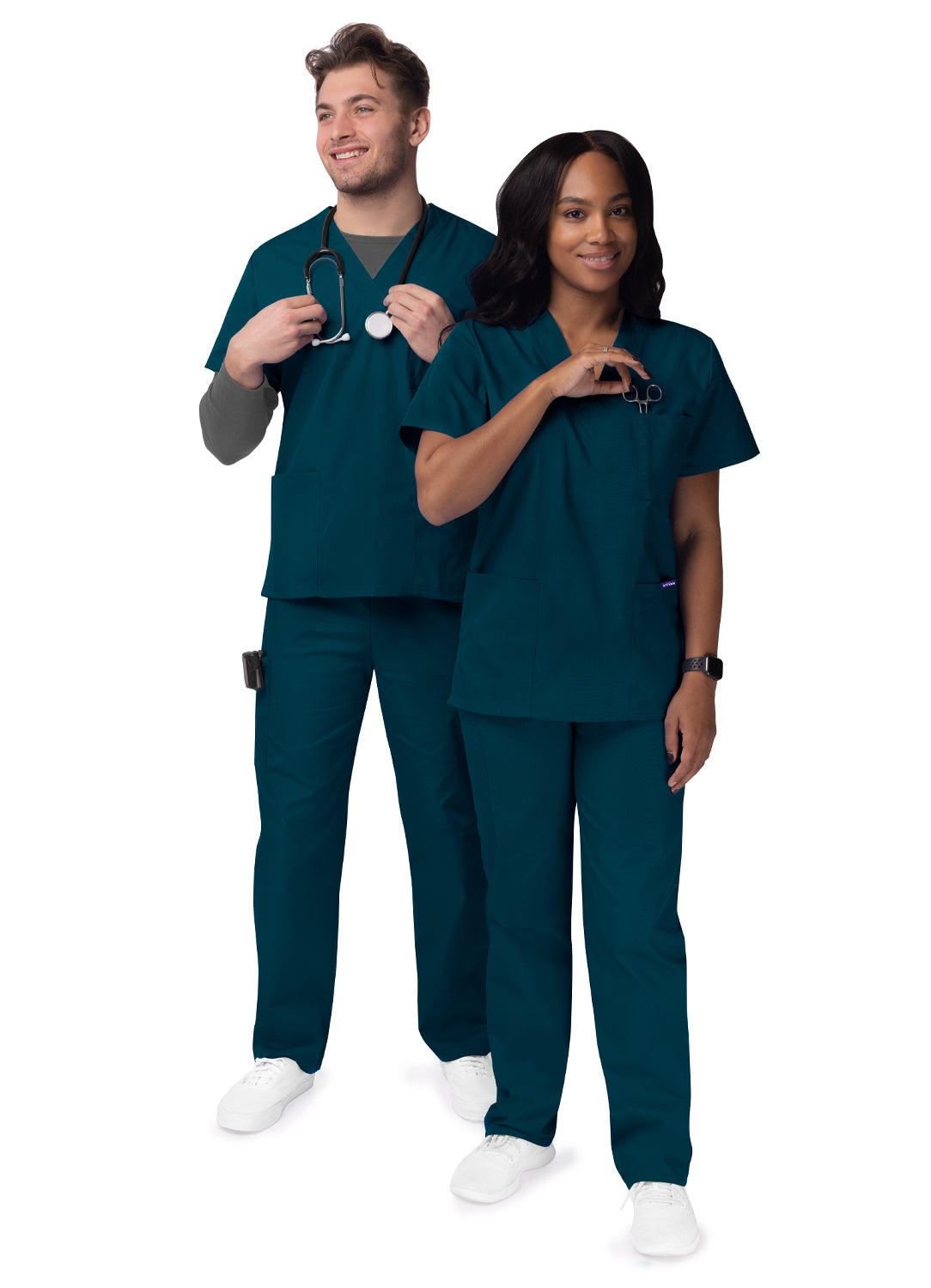 Sivvan Unisex V-Neck/Drawstring Pant Scrub Set