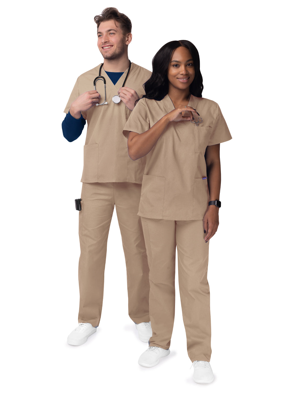 Sivvan Unisex V-Neck/Drawstring Pant Scrub Set