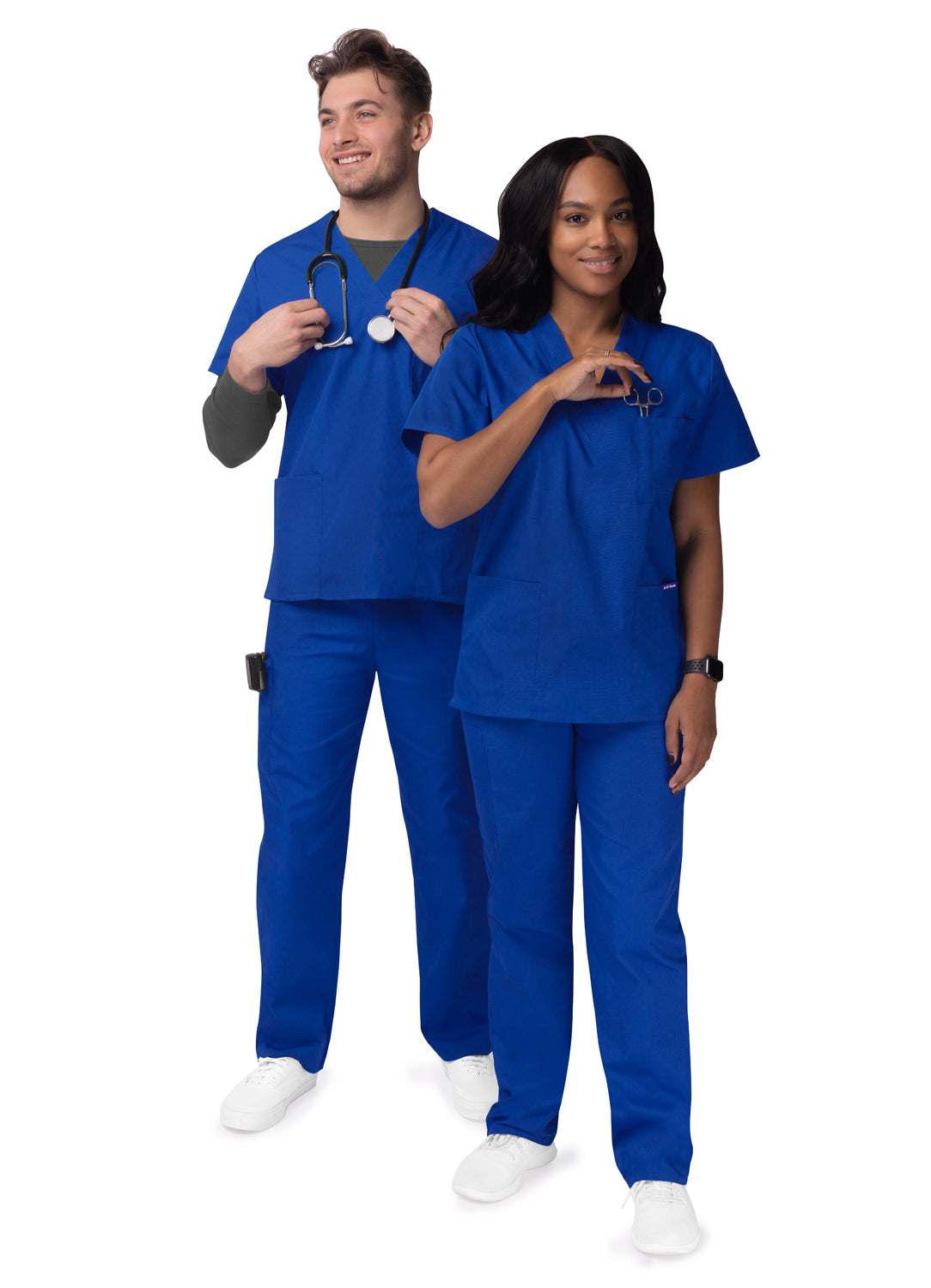 Sivvan Unisex V-Neck/Drawstring Pant Scrub Set