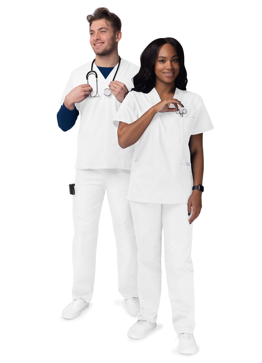 Sivvan Unisex V-Neck/Drawstring Pant Scrub Set