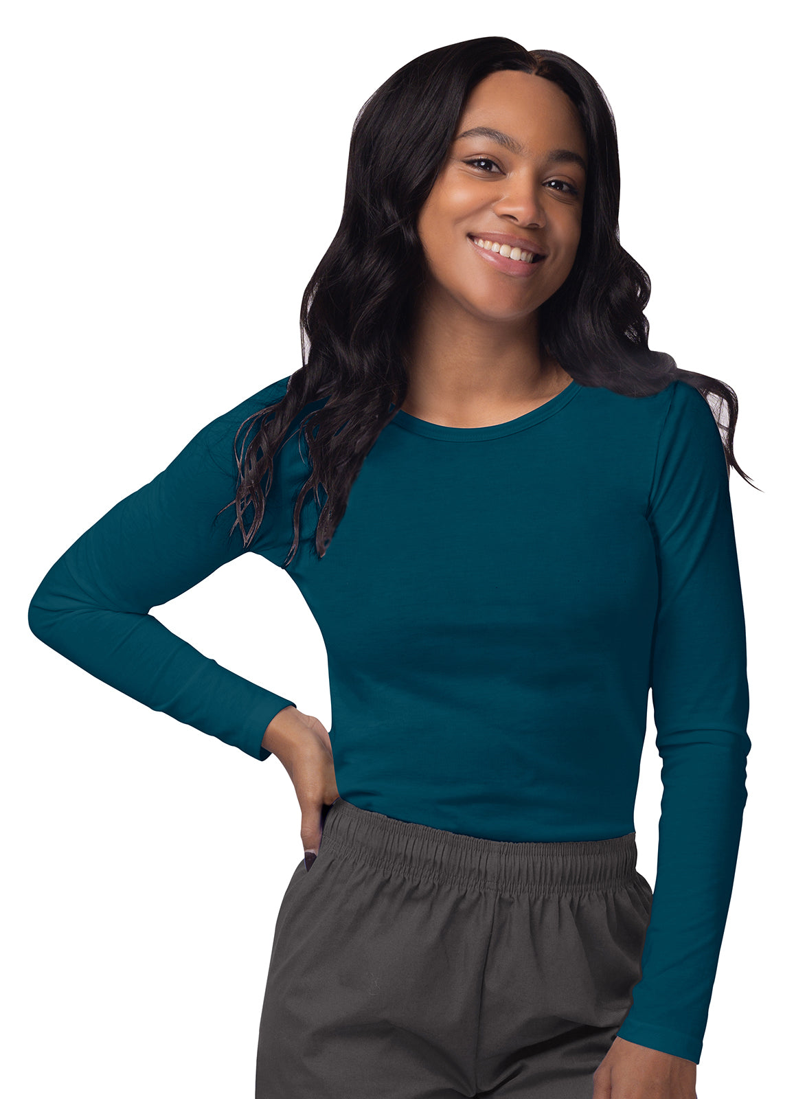 Sivvan Women's Long Sleeve Comfort Underscrub Tee 3-Pack