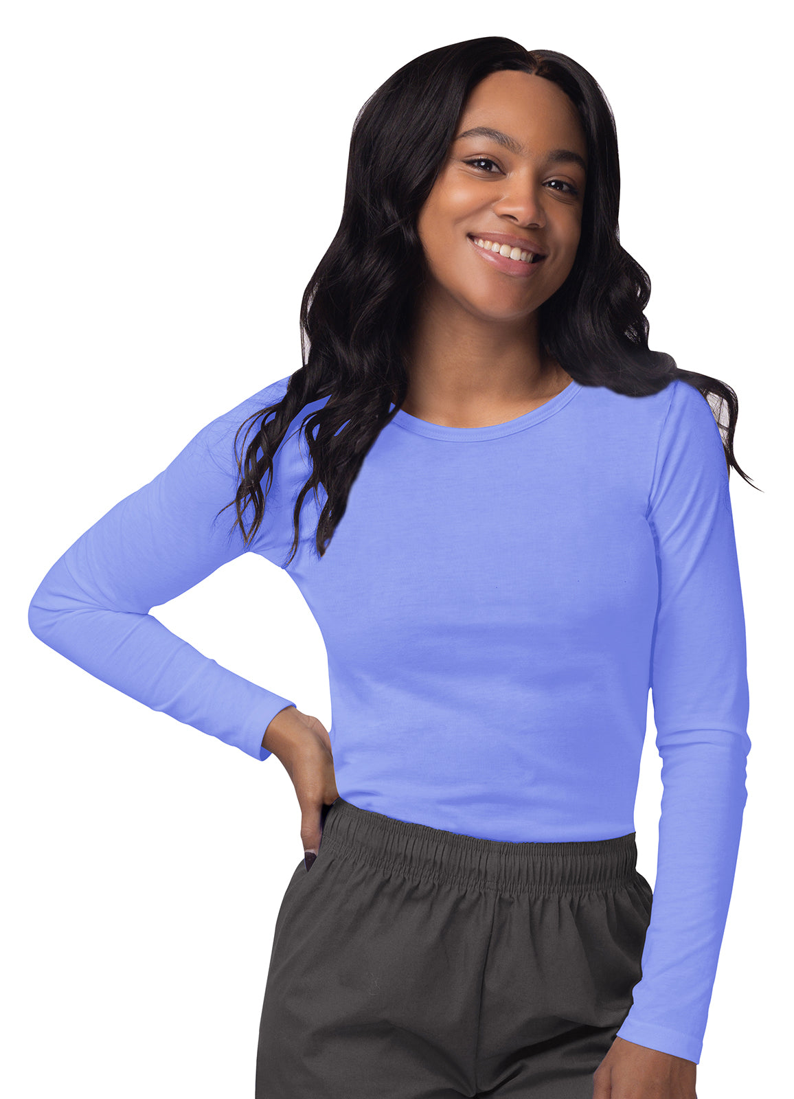 Sivvan Women's Long Sleeve Comfort Underscrub Tee 3-Pack