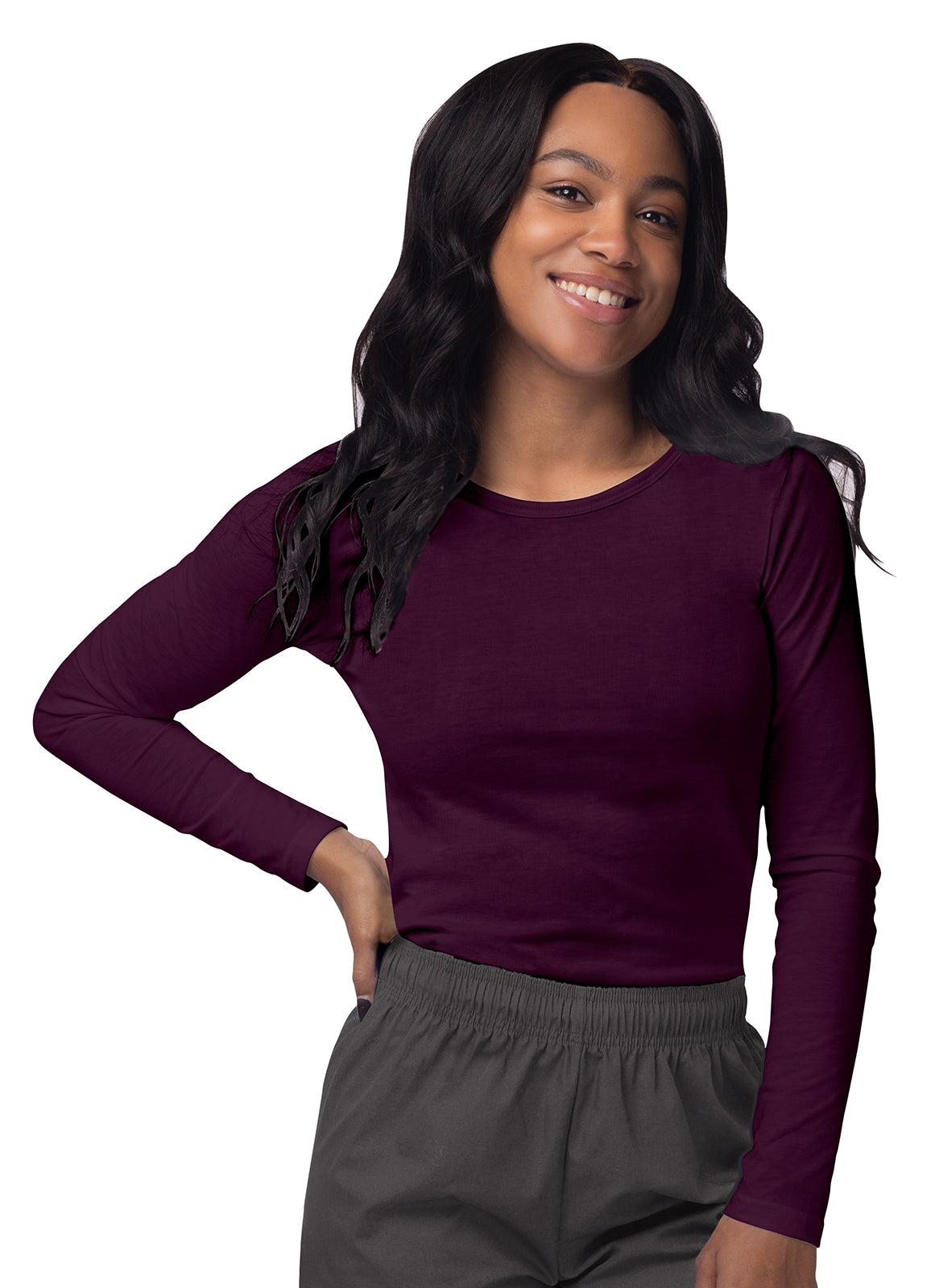 Sivvan Women's Long Sleeve Comfort Underscrub Tee 3-Pack
