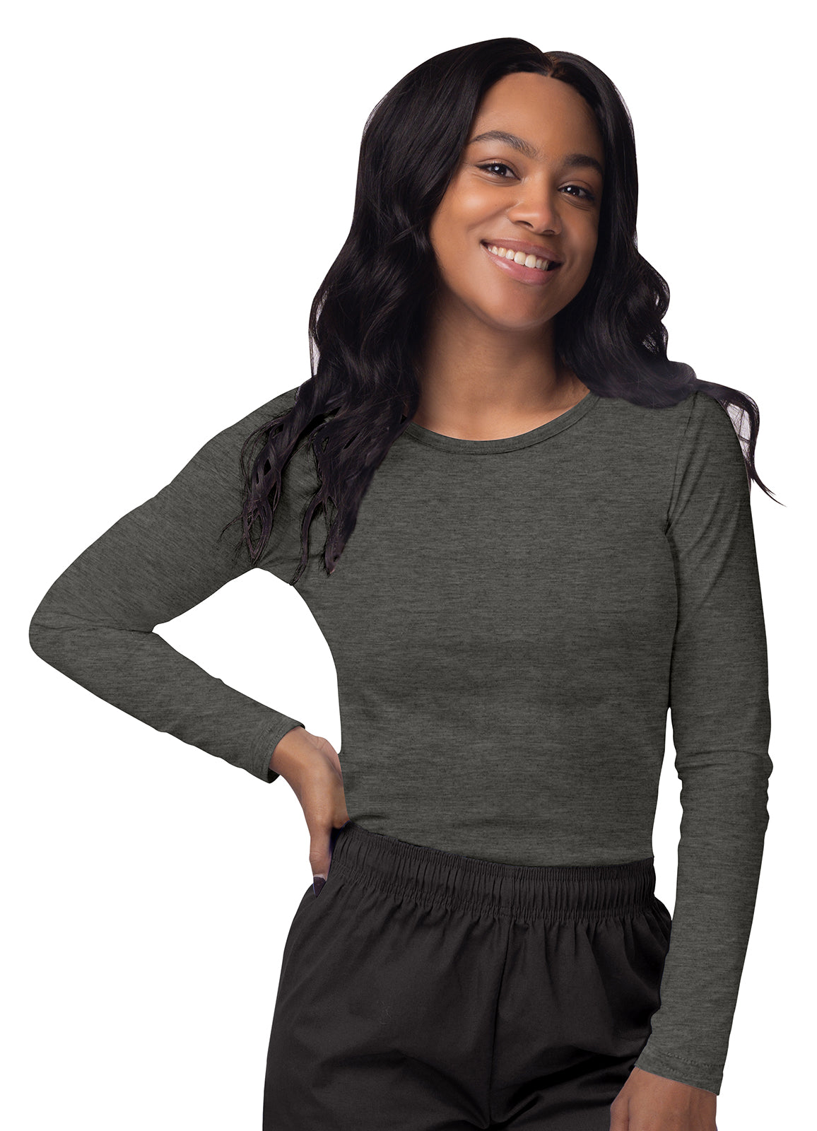 Sivvan Women's Long Sleeve Comfort Underscrub Tee 3-Pack