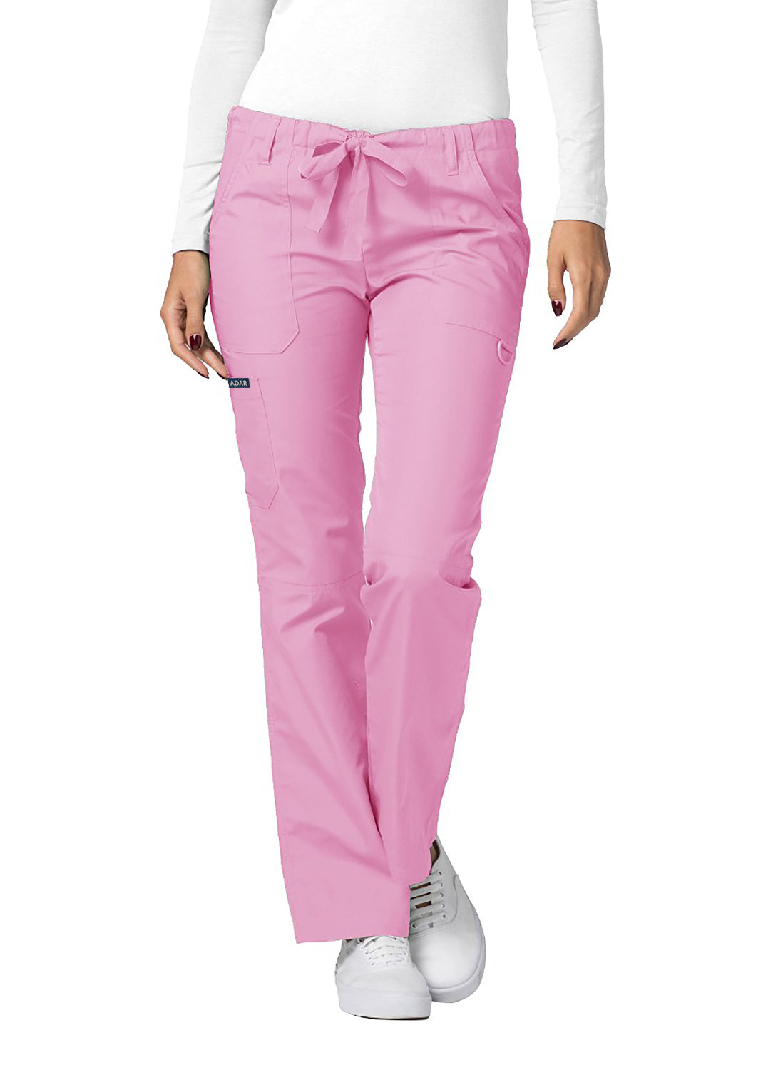 Adar Universal Low-Rise Multipocket Drawstring Straight Leg Pants