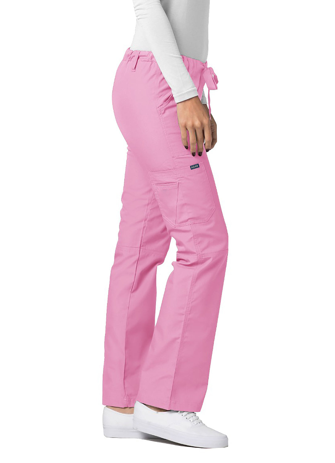 Adar Universal Low-Rise Multipocket Drawstring Straight Leg Pants