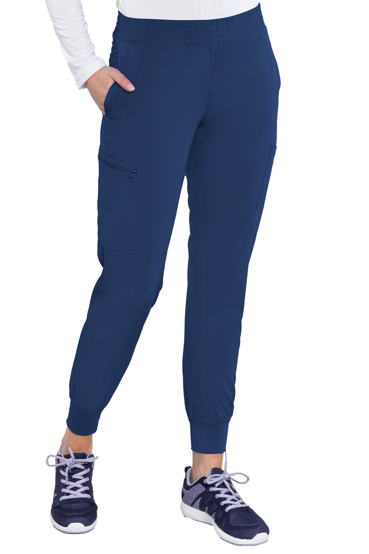 MED COUTURE Smocked Waist Jogger #8739 - Butterfly Touch Scrubs