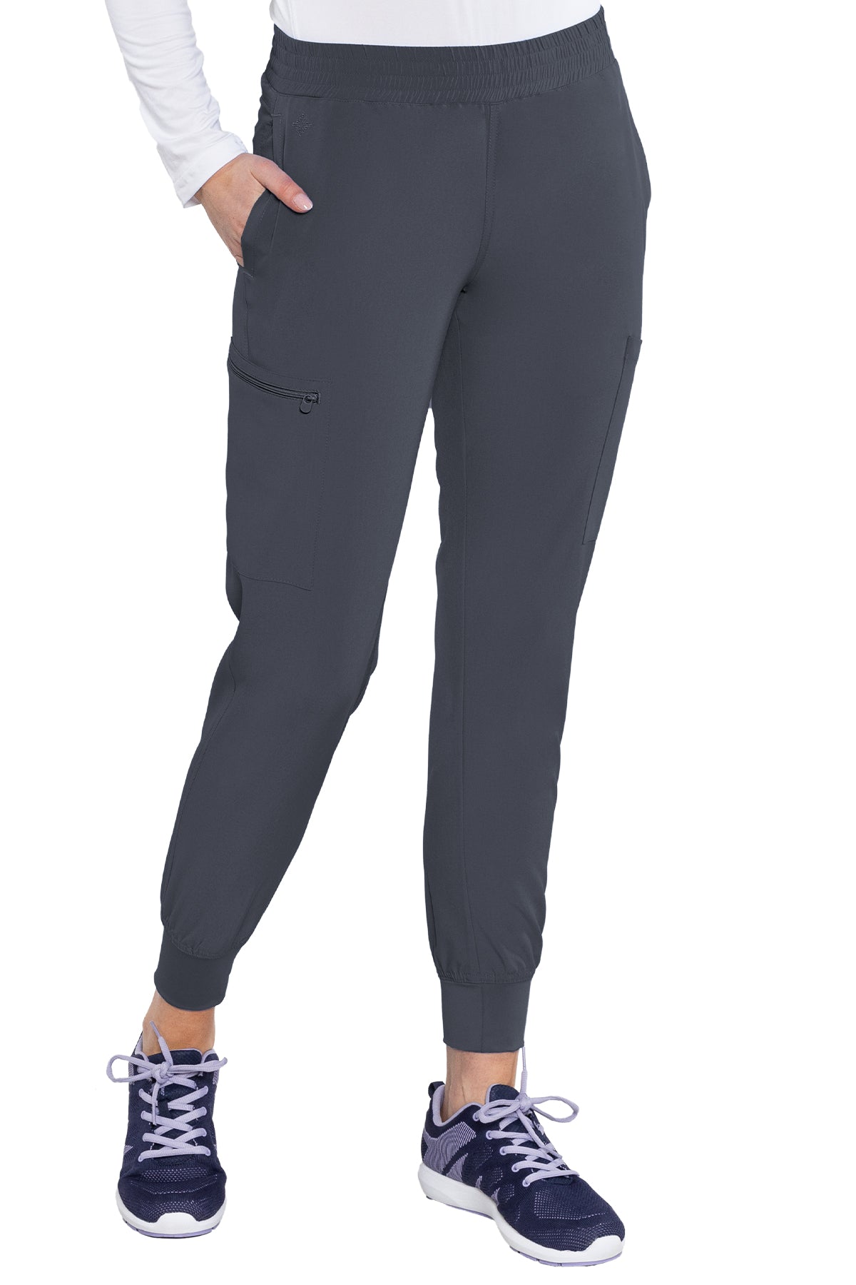 MED COUTURE Smocked Waist Jogger #8739 - Butterfly Touch Scrubs