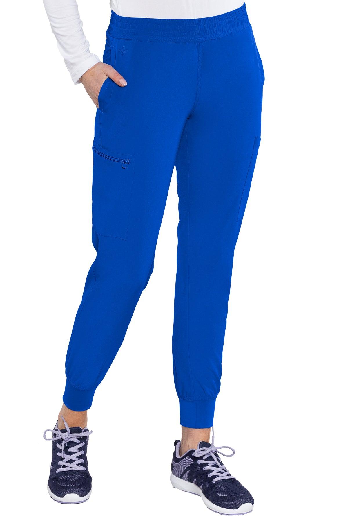 MED COUTURE Smocked Waist Jogger #8739 - Butterfly Touch Scrubs