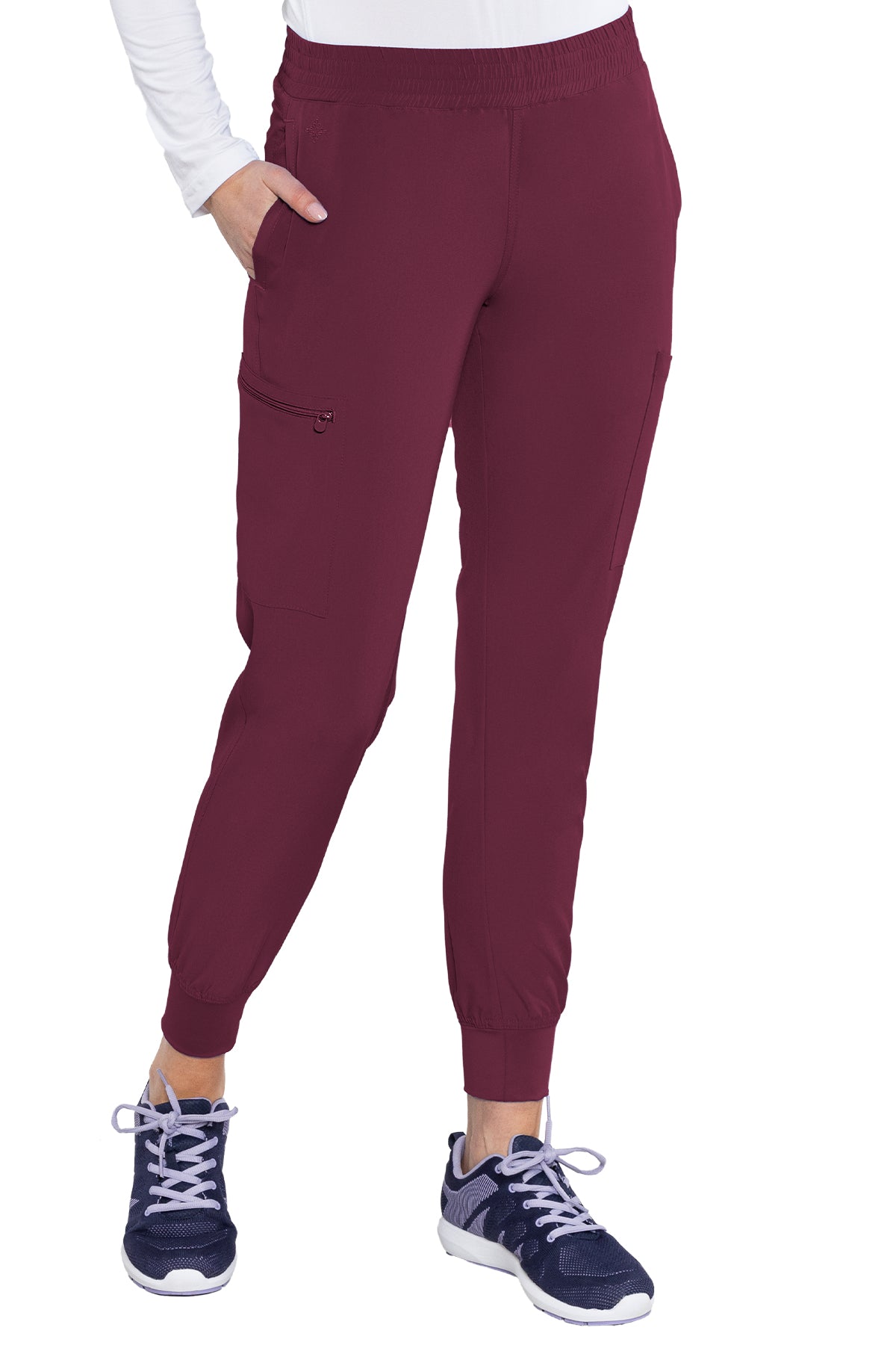 MED COUTURE Smocked Waist Jogger #8739 - Butterfly Touch Scrubs