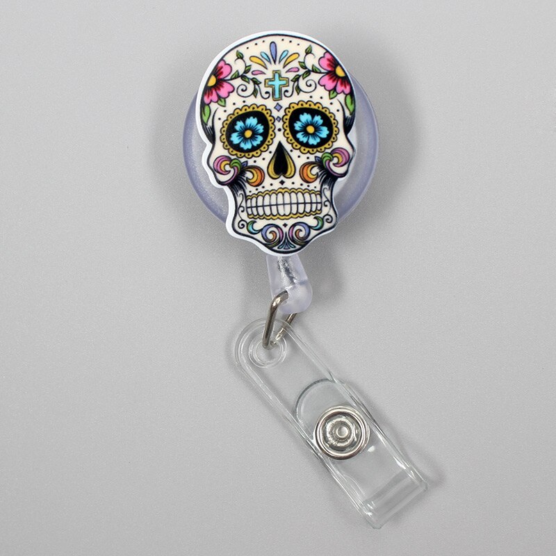 Creative Candy Color Owl Resin Retractable Badge Reel Nurse Doctor Student Exhibition ID Card Clips Badge Holder Stationery