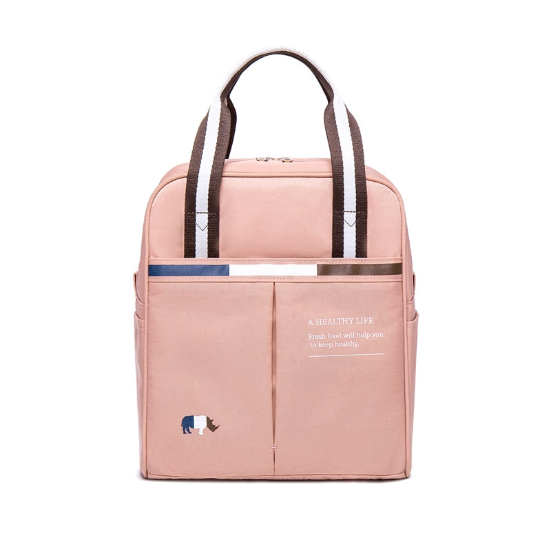 Portable Lunch Bag Thermal Insulated Lunch Box Tote Cooler Bag Bento Pouch Lunch Container School Food Storage Bags